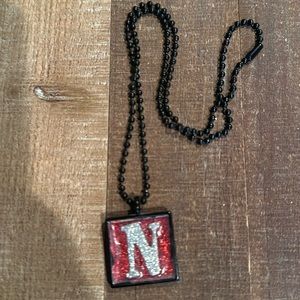 Nebraska “N” necklace